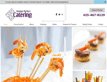 Tablet Screenshot of dpcatering.com